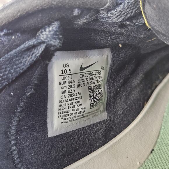 Nike Sb Bruin React T Size 10.5 CV5980-400 Blue Skateboarding Shoes - Picture 9 of 9